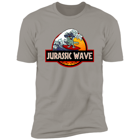 T-Shirts Light Grey / S Jurassic Wave Men's Premium T-Shirt