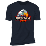 T-Shirts Midnight Navy / S Jurassic Wave Men's Premium T-Shirt