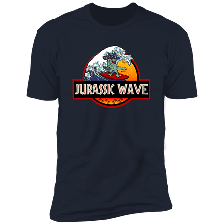 T-Shirts Midnight Navy / S Jurassic Wave Men's Premium T-Shirt