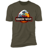 T-Shirts Military Green / S Jurassic Wave Men's Premium T-Shirt