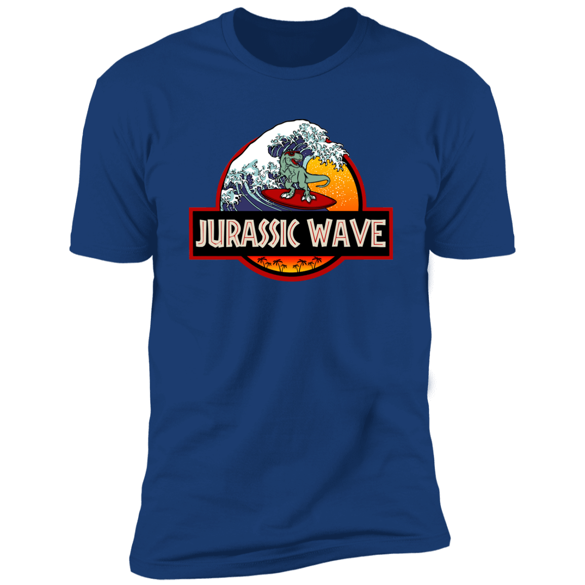 T-Shirts Royal / S Jurassic Wave Men's Premium T-Shirt