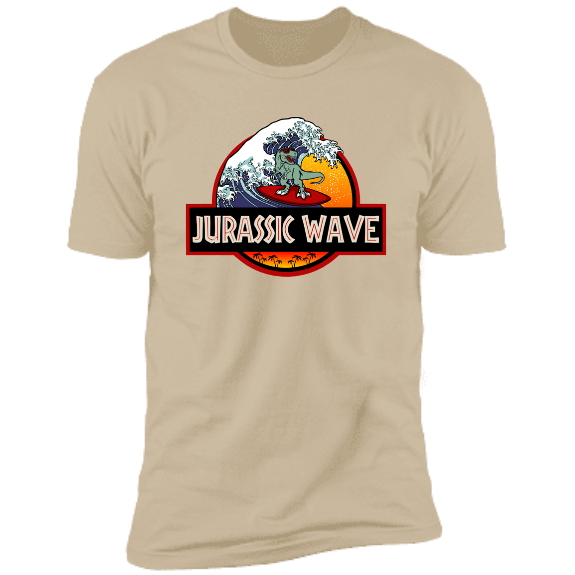 T-Shirts Sand / S Jurassic Wave Men's Premium T-Shirt