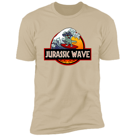 T-Shirts Sand / S Jurassic Wave Men's Premium T-Shirt