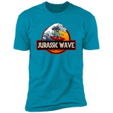 T-Shirts Turquoise / S Jurassic Wave Men's Premium T-Shirt