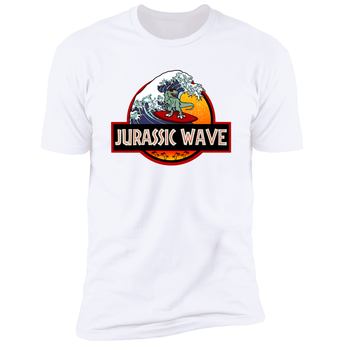 T-Shirts White / S Jurassic Wave Men's Premium T-Shirt