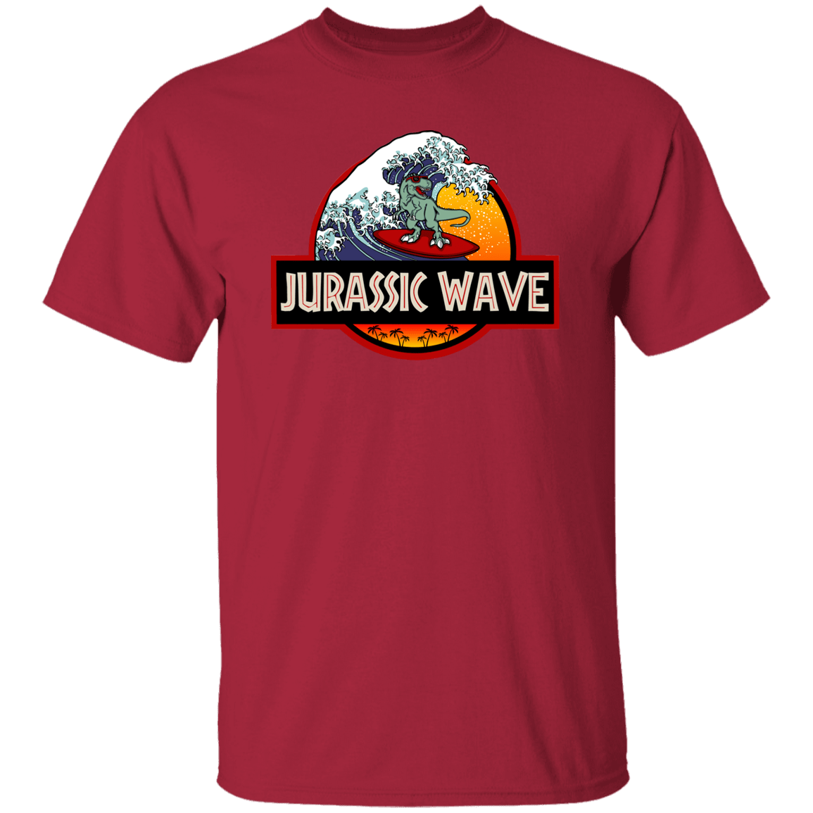 T-Shirts Cardinal / S Jurassic Wave T-Shirt