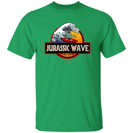T-Shirts Irish Green / YXS Jurassic Wave Youth T-Shirt
