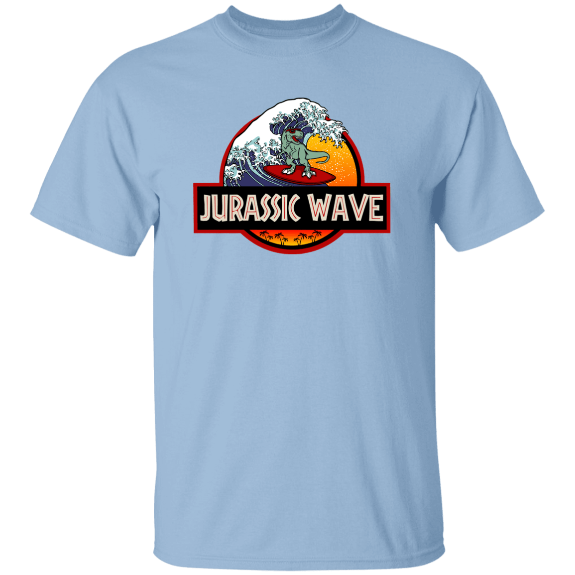 T-Shirts Light Blue / YXS Jurassic Wave Youth T-Shirt