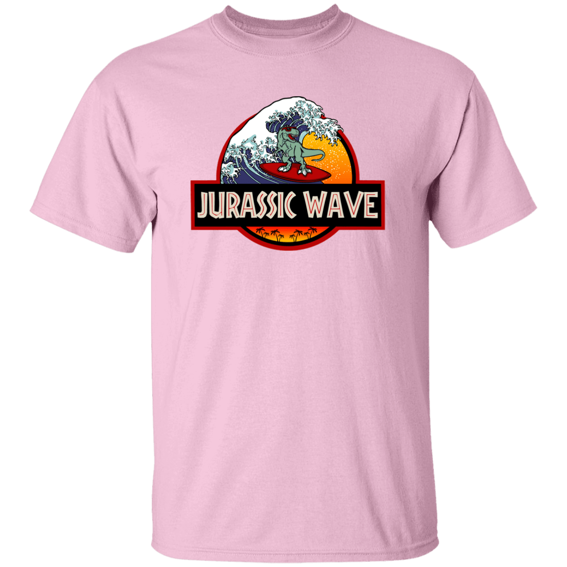 T-Shirts Light Pink / YXS Jurassic Wave Youth T-Shirt