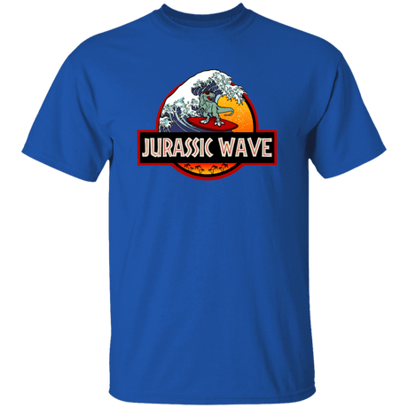 T-Shirts Royal / YXS Jurassic Wave Youth T-Shirt