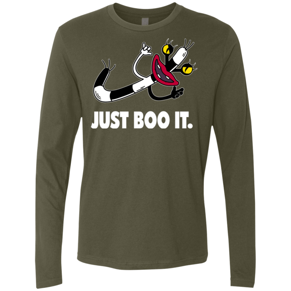 T-Shirts Military Green / Small Just Boo It Men's Premium Long Sleeve