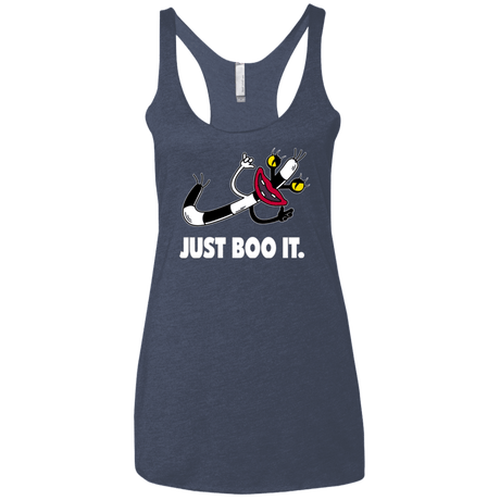 T-Shirts Vintage Navy / X-Small Just Boo It Women's Triblend Racerback Tank