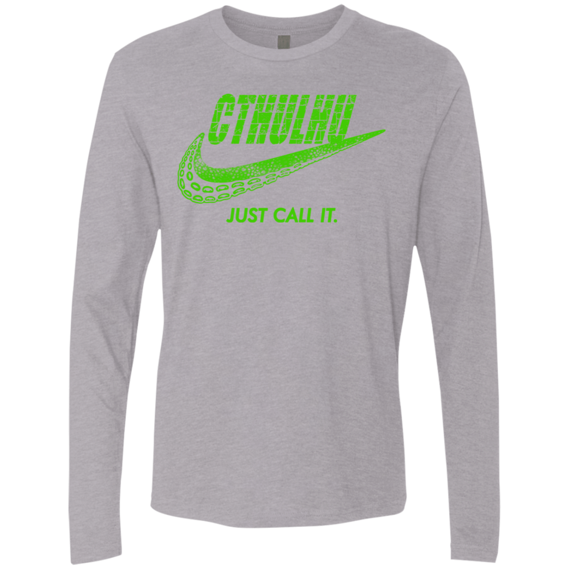 T-Shirts Heather Grey / S Just Call It Men's Premium Long Sleeve