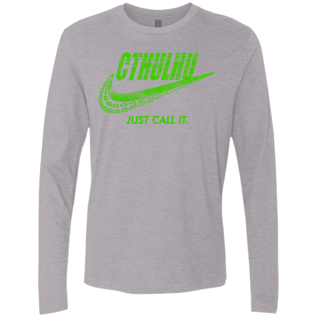T-Shirts Heather Grey / S Just Call It Men's Premium Long Sleeve