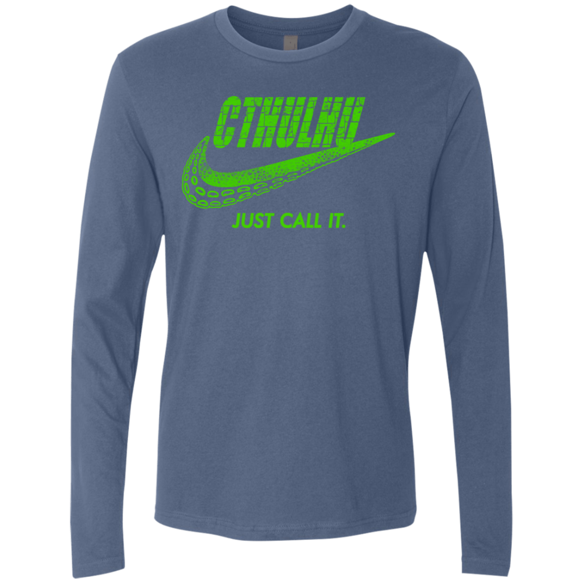 T-Shirts Indigo / S Just Call It Men's Premium Long Sleeve