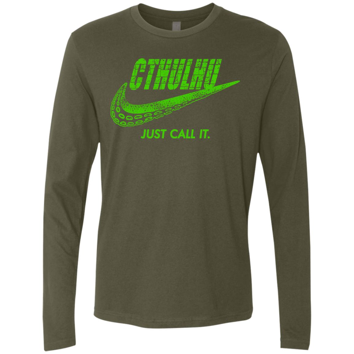 T-Shirts Military Green / S Just Call It Men's Premium Long Sleeve