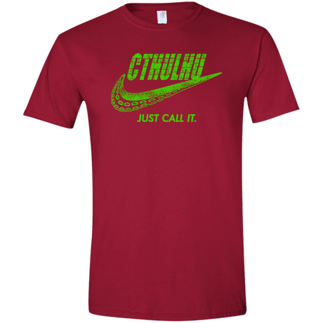 T-Shirts Cardinal Red / S Just Call It Men's Semi-Fitted Softstyle