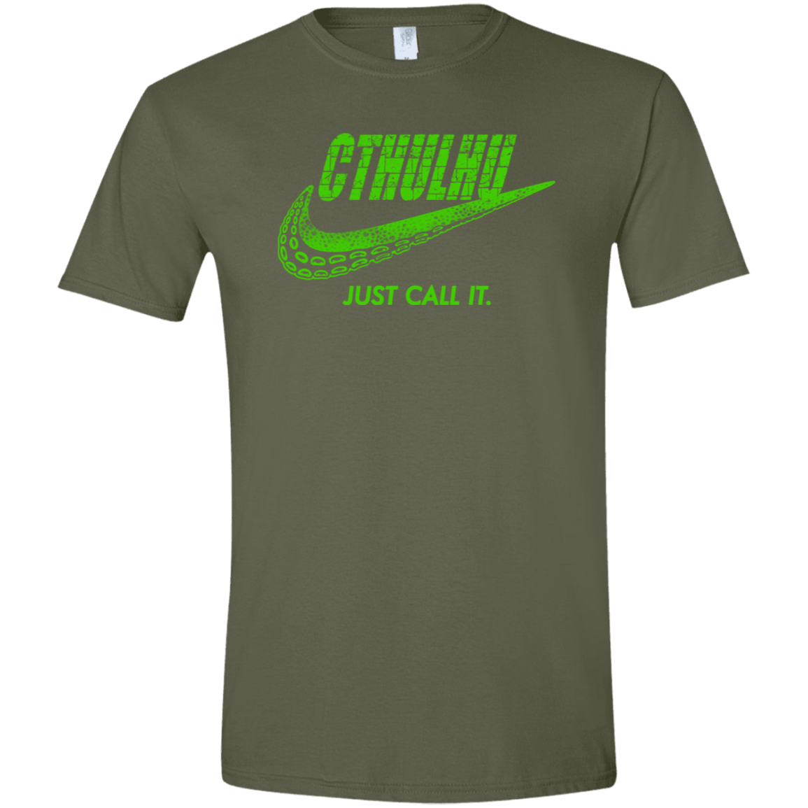 T-Shirts Military Green / S Just Call It Men's Semi-Fitted Softstyle