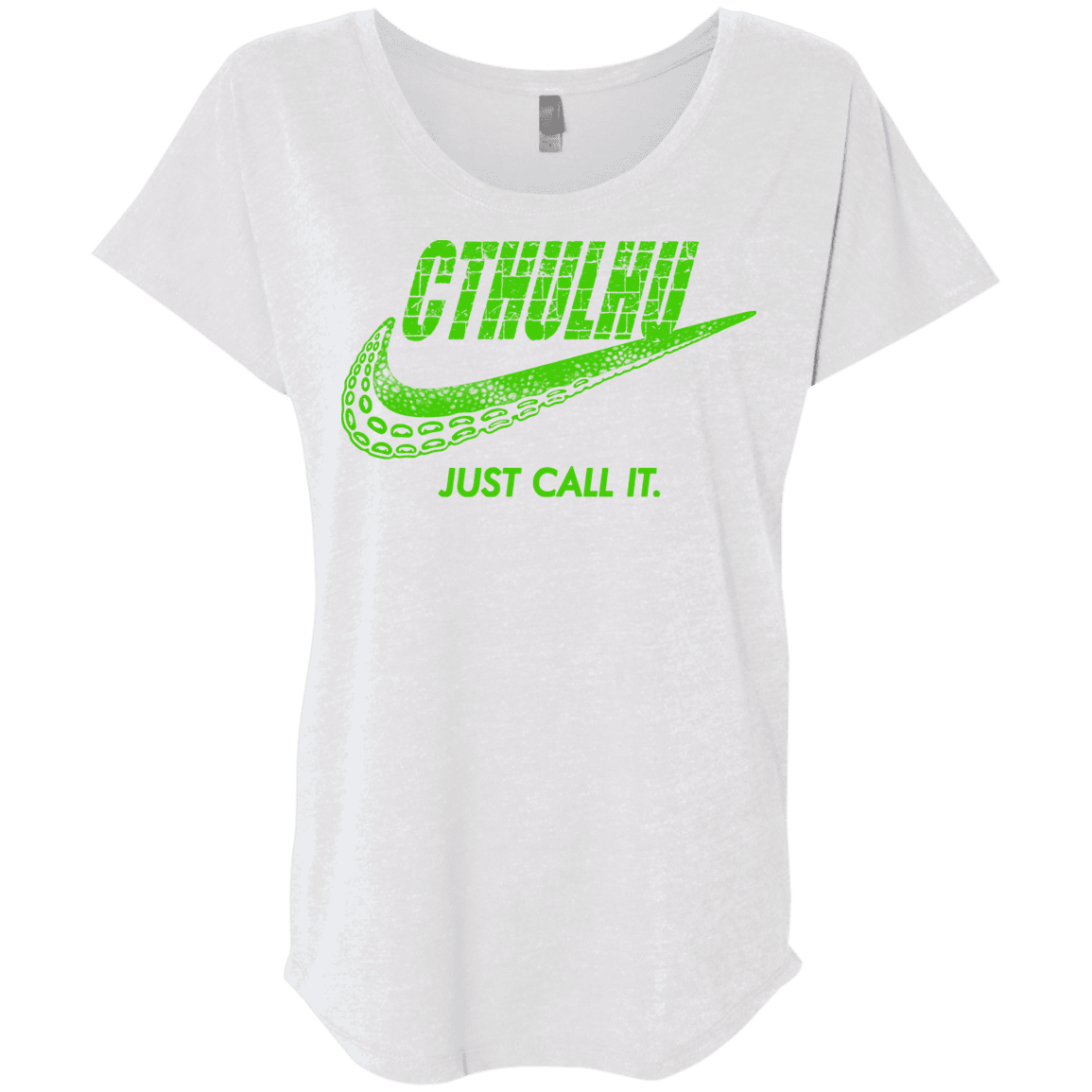 T-Shirts Heather White / X-Small Just Call It Triblend Dolman Sleeve