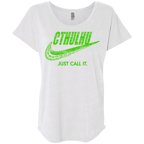 T-Shirts Heather White / X-Small Just Call It Triblend Dolman Sleeve