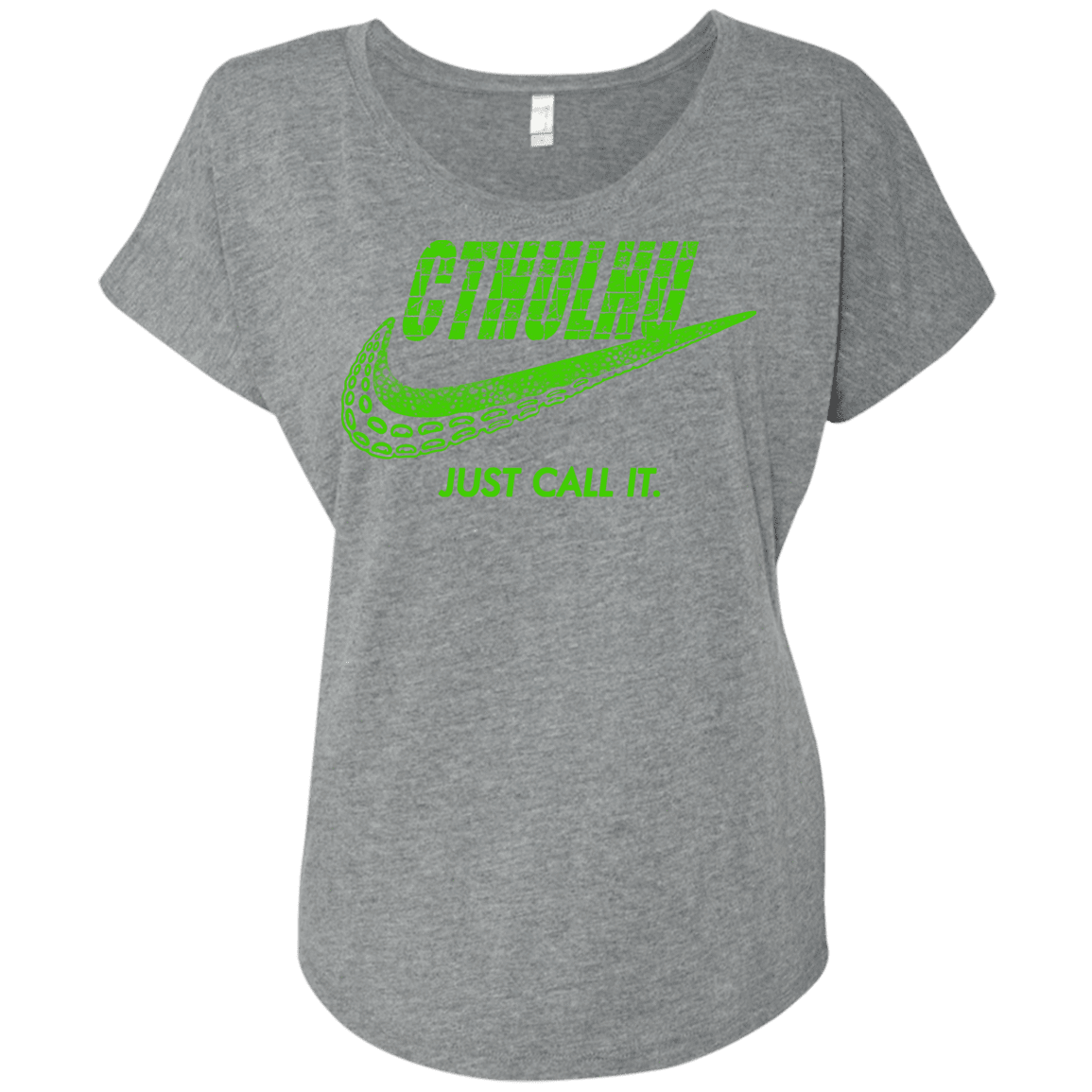 T-Shirts Premium Heather / X-Small Just Call It Triblend Dolman Sleeve