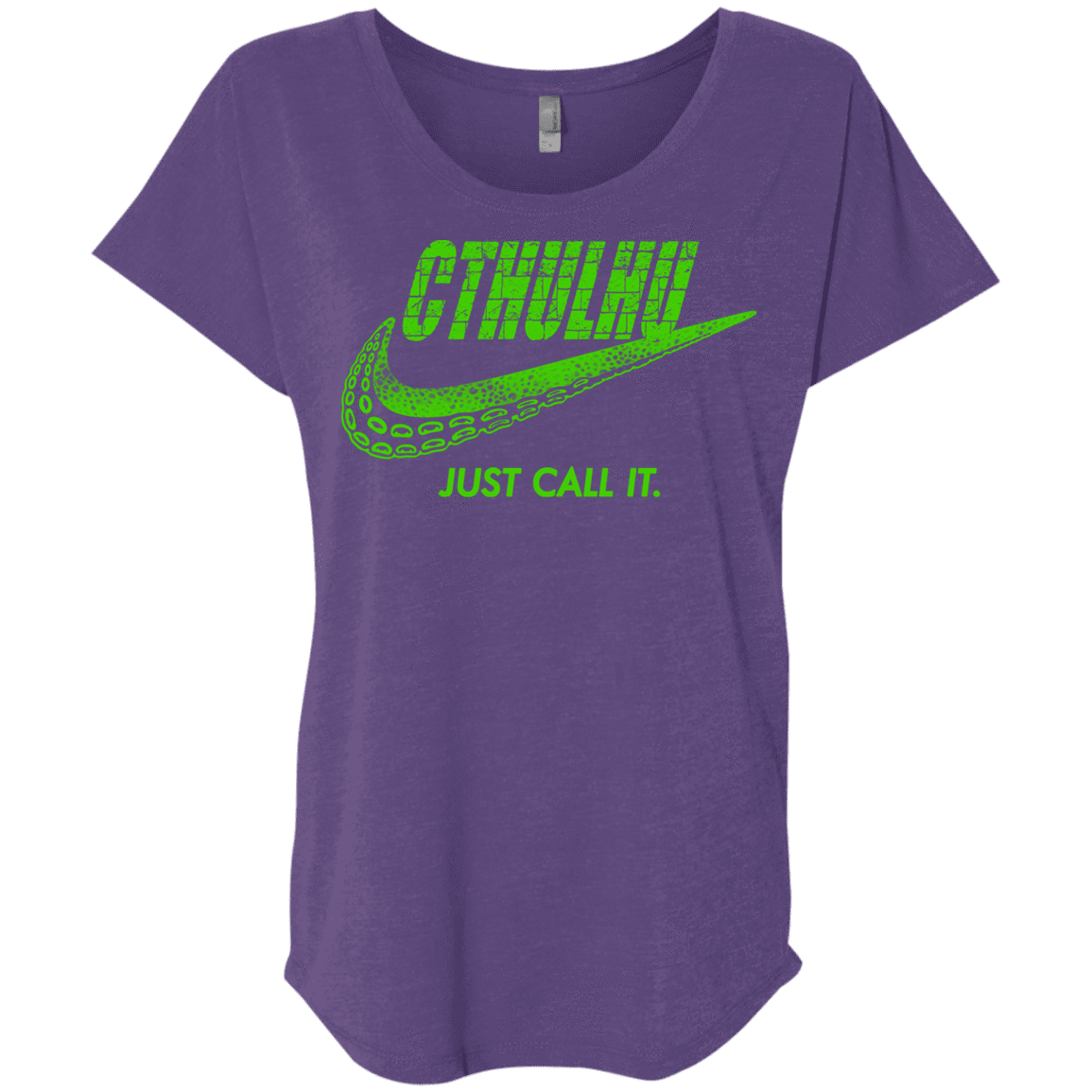 T-Shirts Purple Rush / X-Small Just Call It Triblend Dolman Sleeve