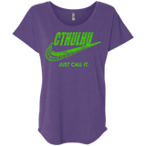 T-Shirts Purple Rush / X-Small Just Call It Triblend Dolman Sleeve