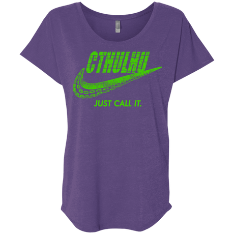 T-Shirts Purple Rush / X-Small Just Call It Triblend Dolman Sleeve