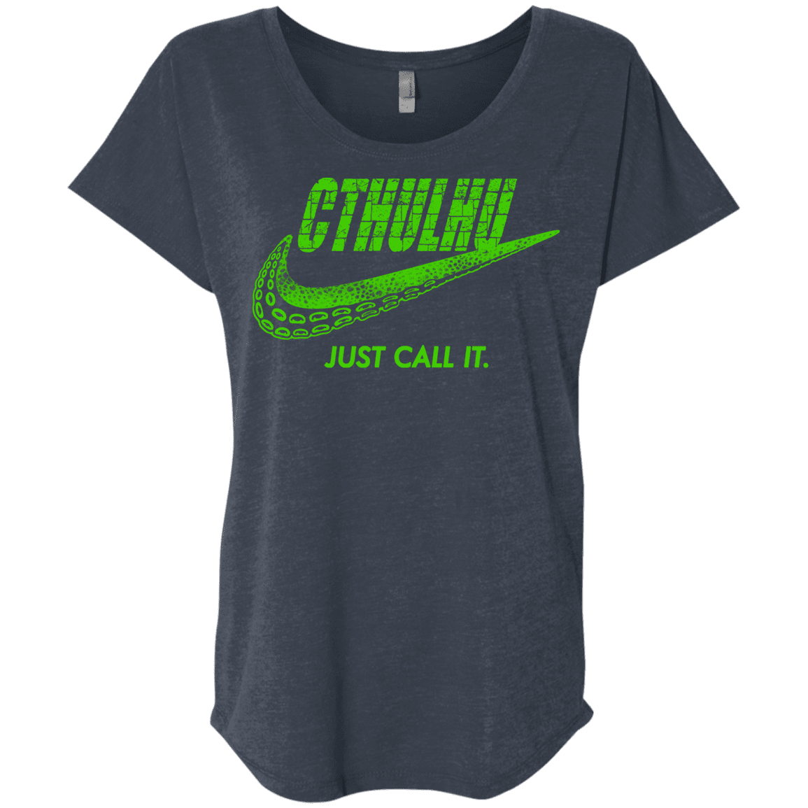 T-Shirts Vintage Navy / X-Small Just Call It Triblend Dolman Sleeve