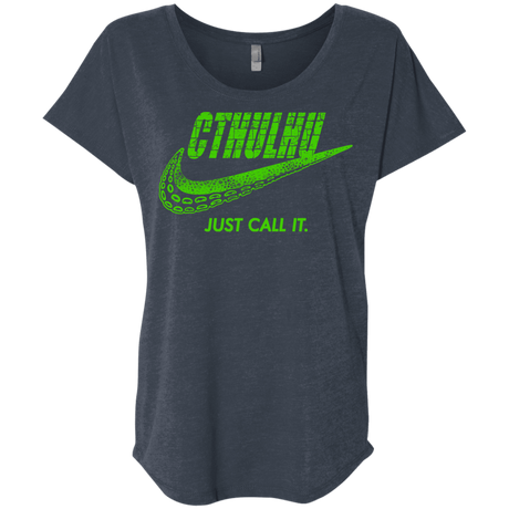 T-Shirts Vintage Navy / X-Small Just Call It Triblend Dolman Sleeve