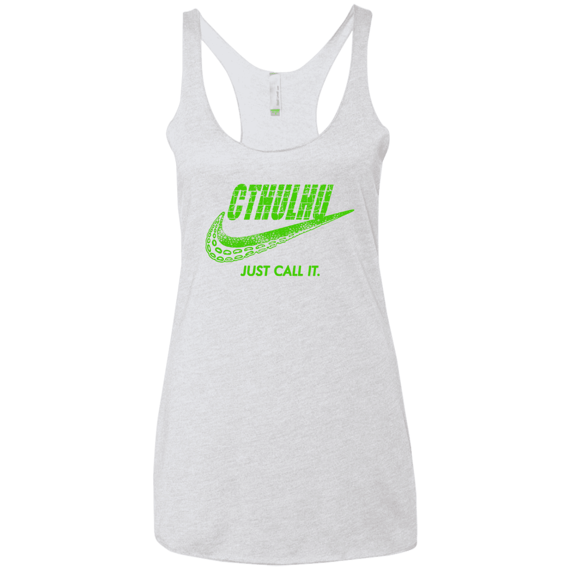 T-Shirts Heather White / X-Small Just Call It Women's Triblend Racerback Tank