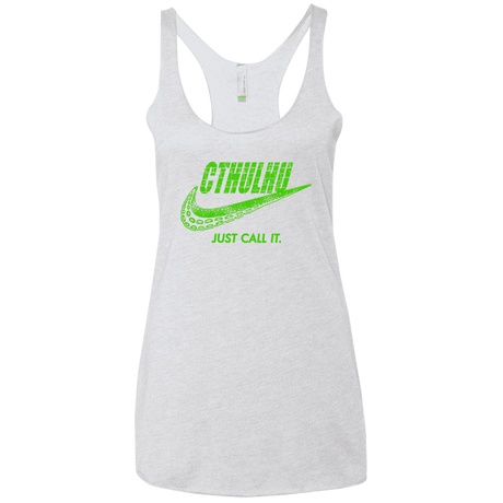 T-Shirts Heather White / X-Small Just Call It Women's Triblend Racerback Tank