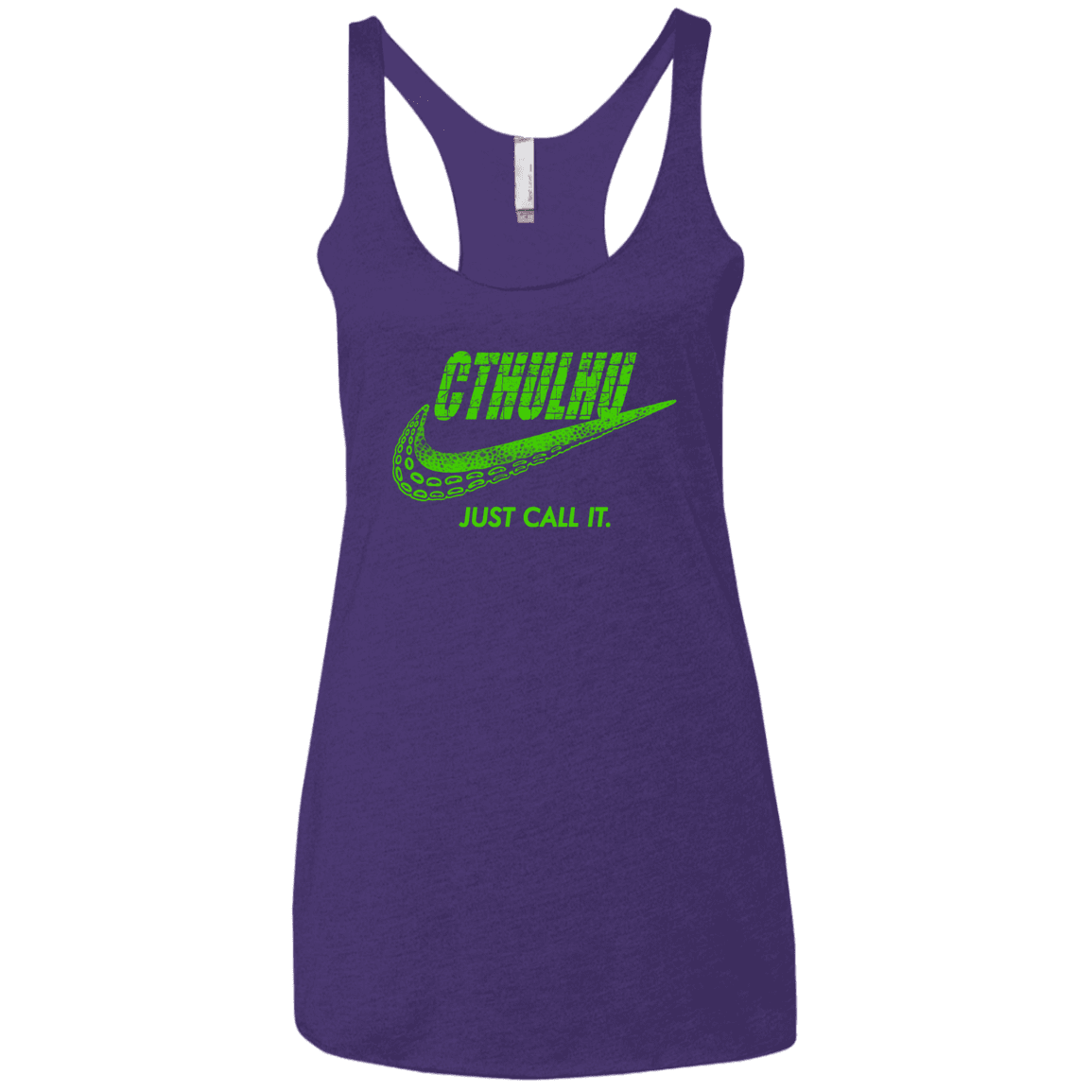 T-Shirts Purple Rush / X-Small Just Call It Women's Triblend Racerback Tank