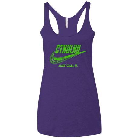 T-Shirts Purple Rush / X-Small Just Call It Women's Triblend Racerback Tank