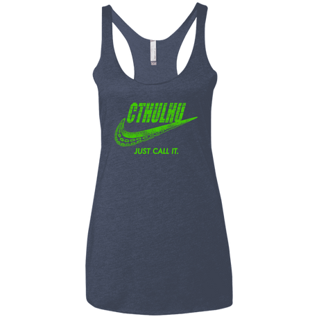 T-Shirts Vintage Navy / X-Small Just Call It Women's Triblend Racerback Tank