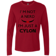 T-Shirts Cardinal / Small Just cylon Men's Premium Long Sleeve