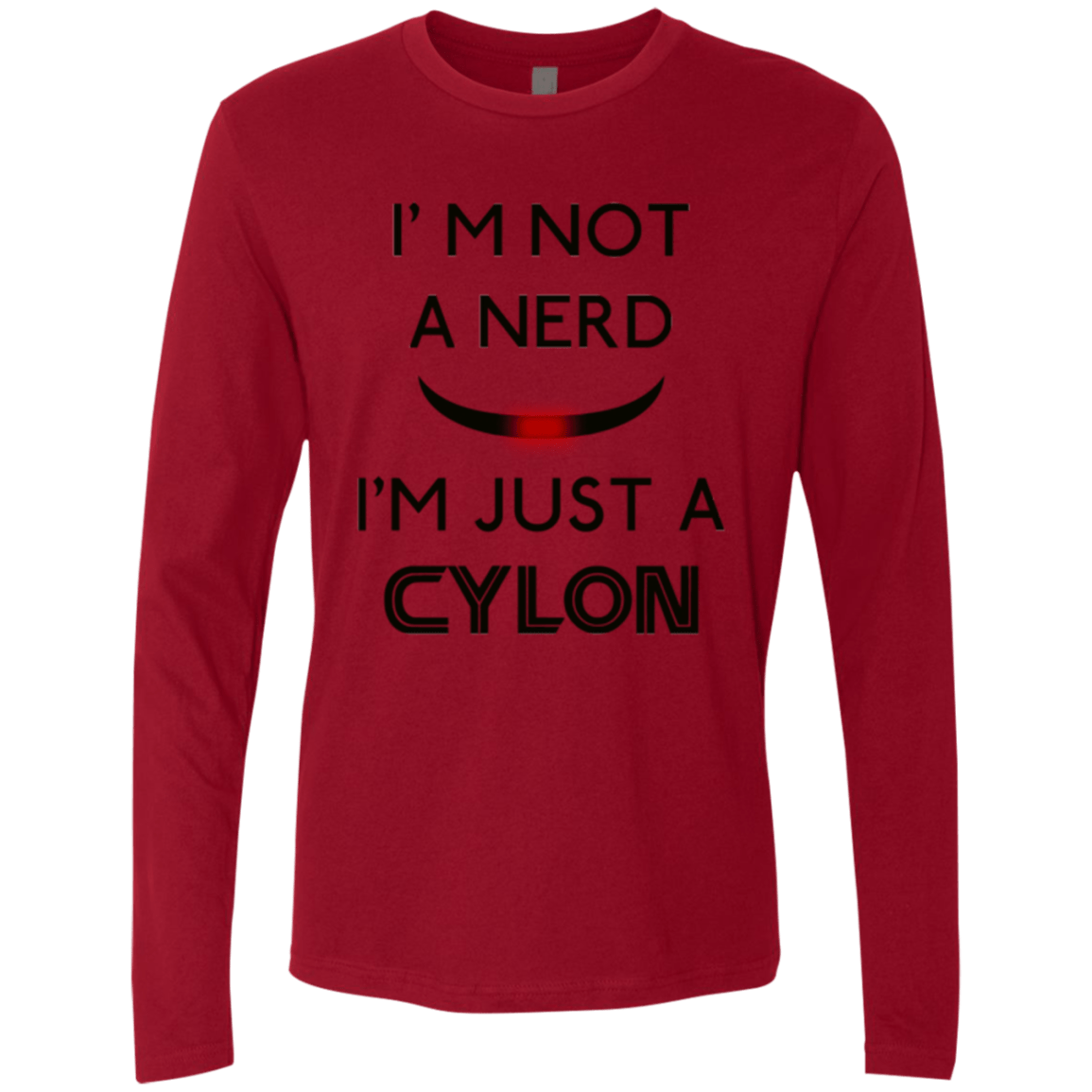T-Shirts Cardinal / Small Just cylon Men's Premium Long Sleeve