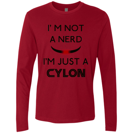 T-Shirts Cardinal / Small Just cylon Men's Premium Long Sleeve