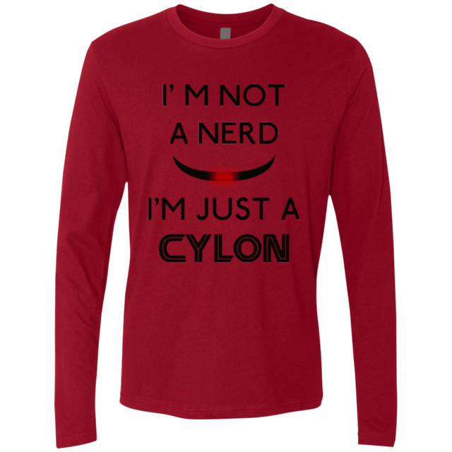 T-Shirts Cardinal / Small Just cylon Men's Premium Long Sleeve