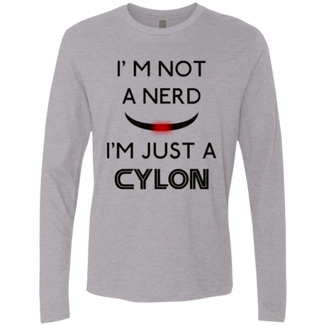 T-Shirts Heather Grey / Small Just cylon Men's Premium Long Sleeve