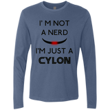 T-Shirts Indigo / Small Just cylon Men's Premium Long Sleeve