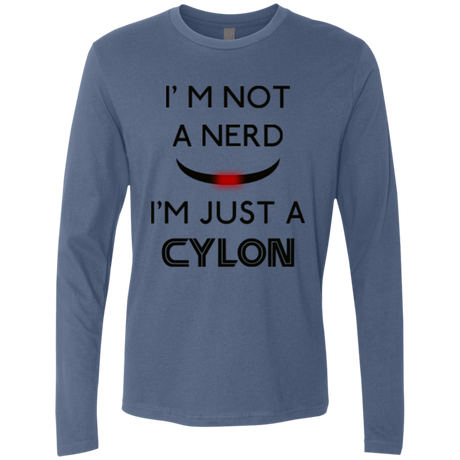 T-Shirts Indigo / Small Just cylon Men's Premium Long Sleeve