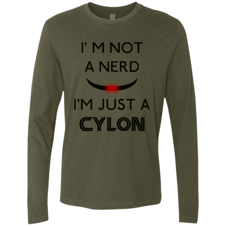 T-Shirts Military Green / Small Just cylon Men's Premium Long Sleeve