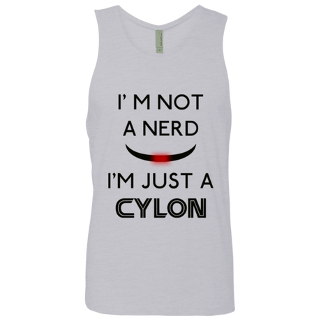 T-Shirts Heather Grey / Small Just cylon Men's Premium Tank Top