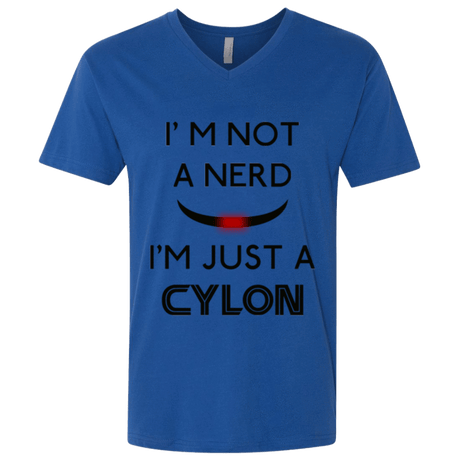 T-Shirts Royal / X-Small Just cylon Men's Premium V-Neck