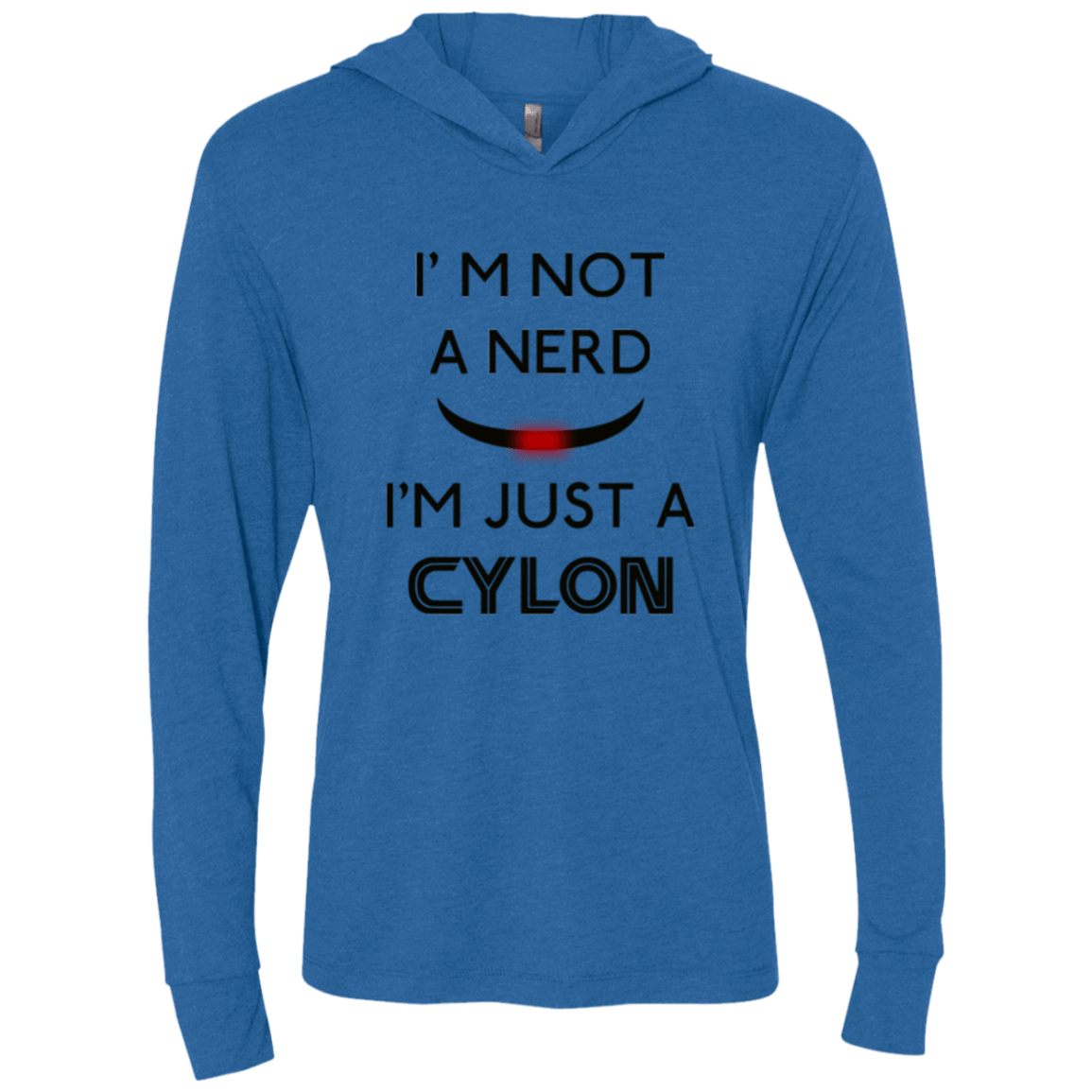 T-Shirts Vintage Royal / X-Small Just cylon Triblend Long Sleeve Hoodie Tee