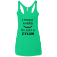 T-Shirts Envy / X-Small Just cylon Women's Triblend Racerback Tank