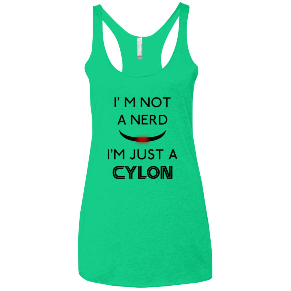 T-Shirts Envy / X-Small Just cylon Women's Triblend Racerback Tank