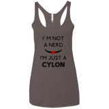 T-Shirts Macchiato / X-Small Just cylon Women's Triblend Racerback Tank