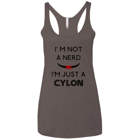 T-Shirts Macchiato / X-Small Just cylon Women's Triblend Racerback Tank